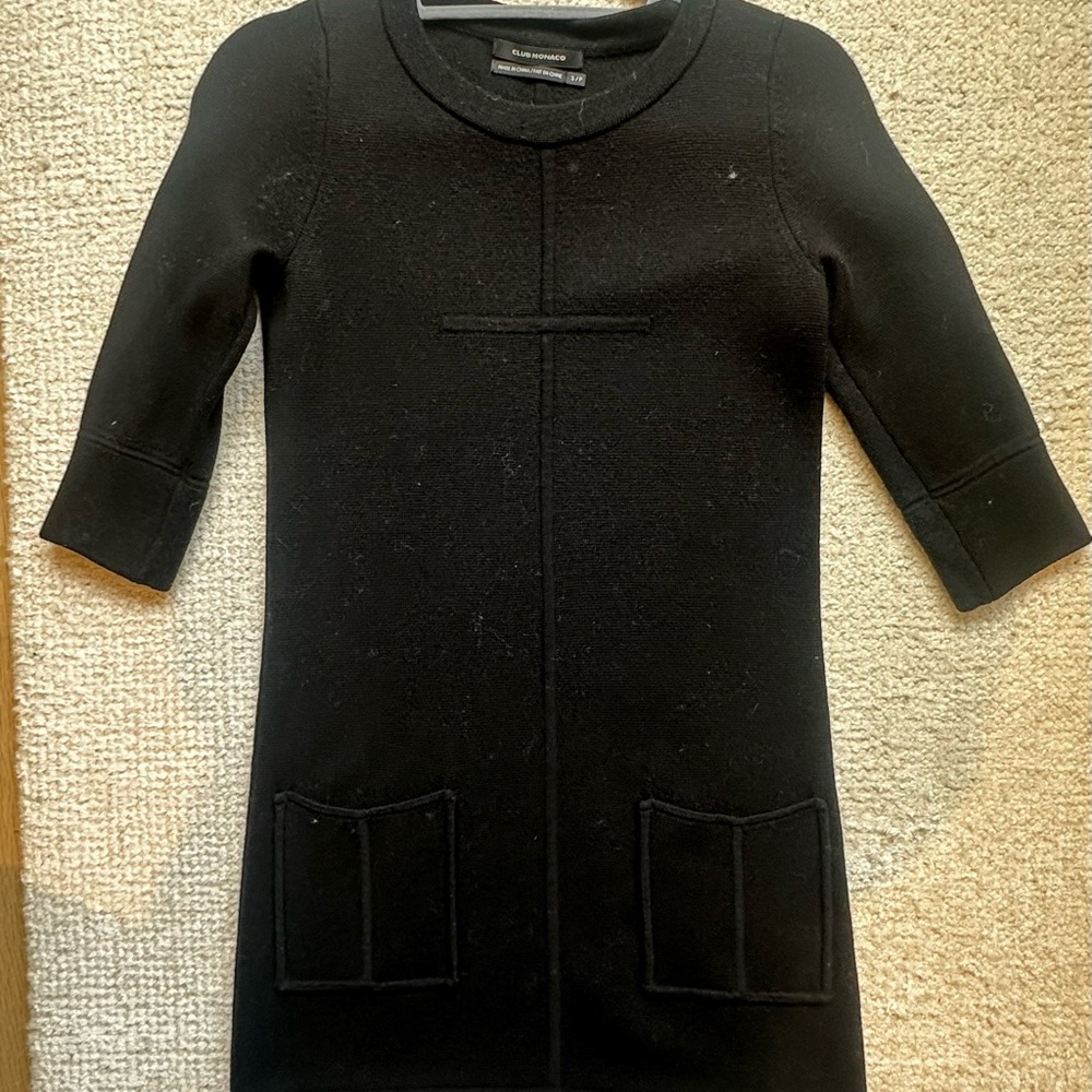 Club Monaco Wool Black dress
